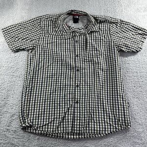 The North Face Shirt Men Medium Plaid Button Up Lightweight Fishing Camping Gorp